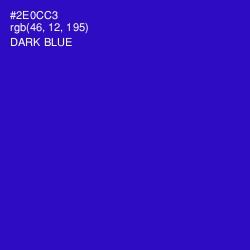 #2E0CC3 - Dark Blue Color Image